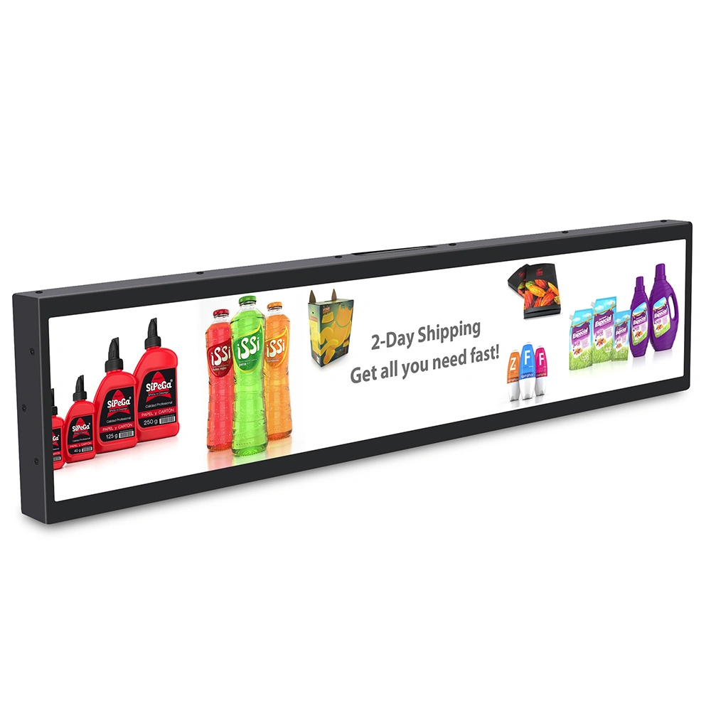 27.6 Inch LCD Display for Stretched Bar Supermarket Advertising Display