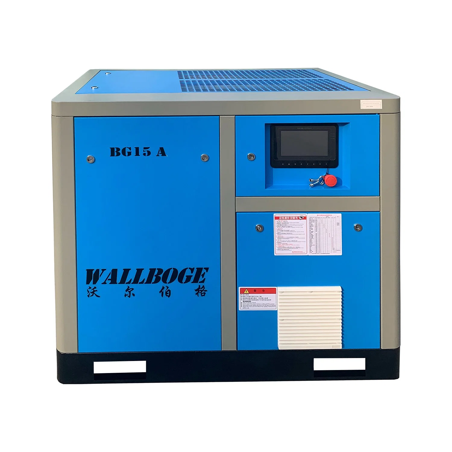 Fixed Speed 380V 50Hz 11kw 15HP 8 Bar Rotary Screw Air Compressor for Industrial Equipment