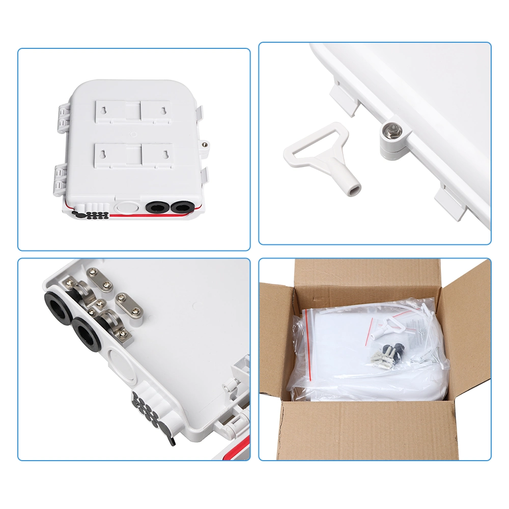 ABS+PC Optische Verteilung 1X8 FTTH LWL-Anschlussbox 5 % aus