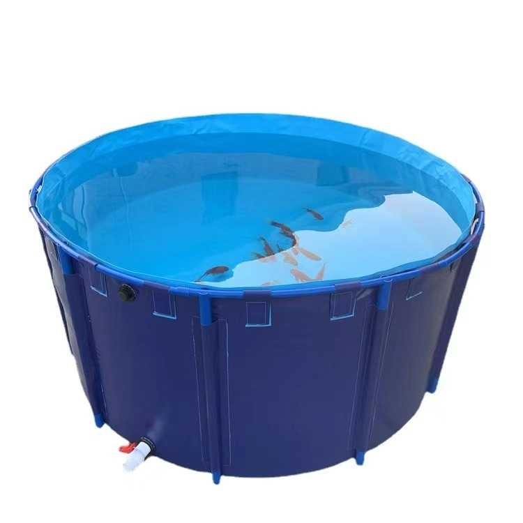 1000 Gallons Collapsible Plastic Tarpaulin Fish Tank with Galvanized Frame