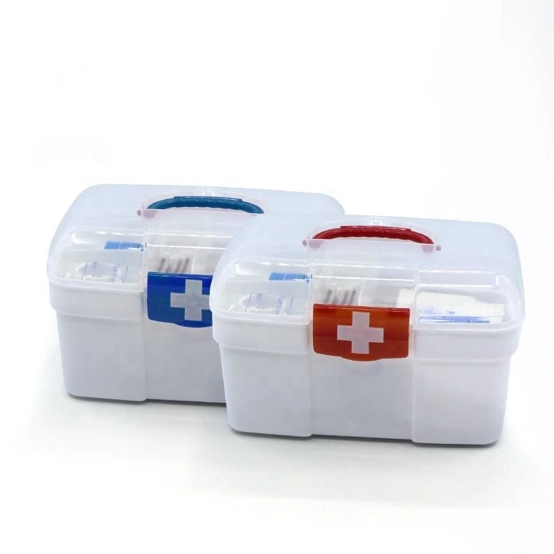 Suministros médicos inicio Kit de emergencia exterior de plástico Kit de primeros auxilios