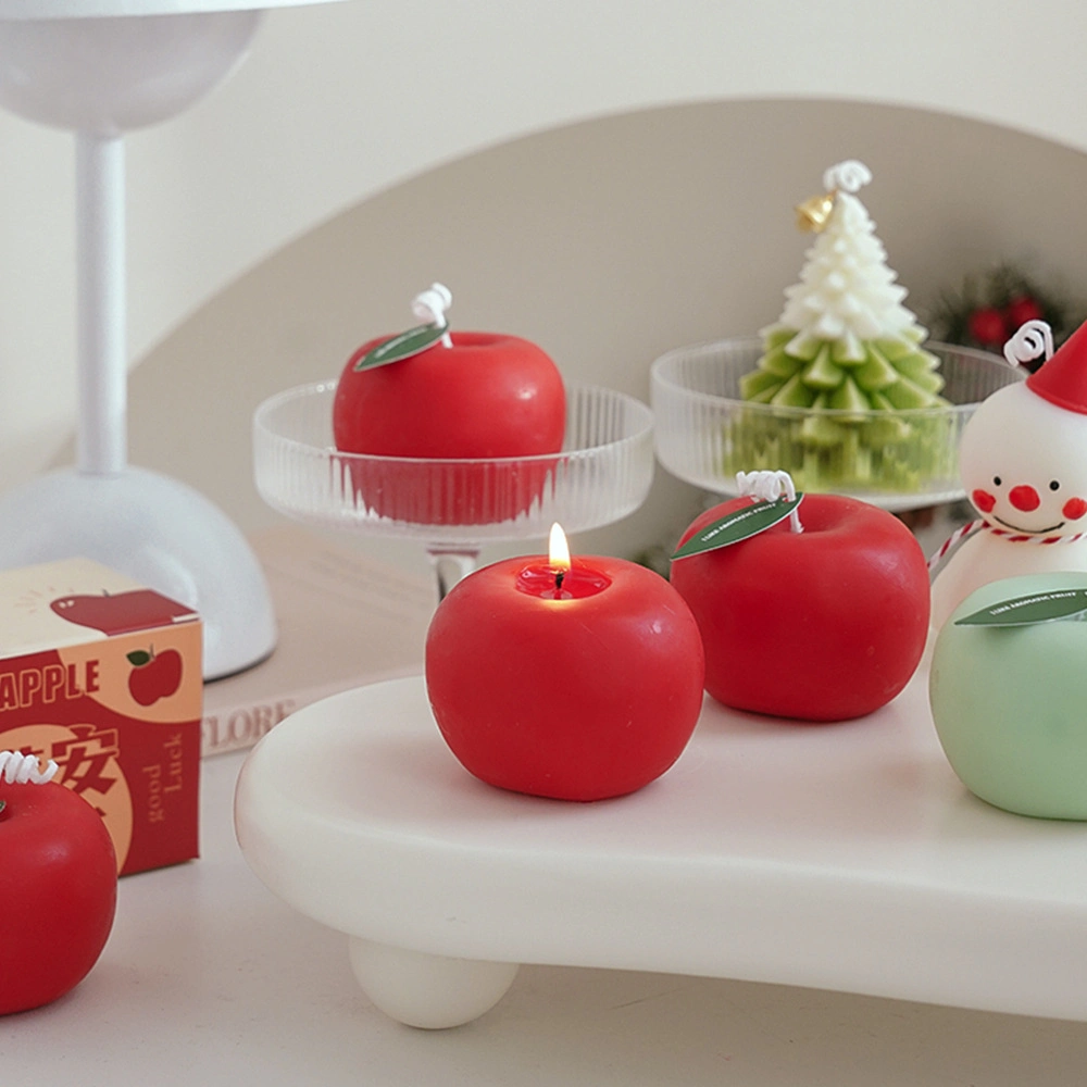 Apple Shape Aromatherapy Gift Christmas Birthday Simulation Candle