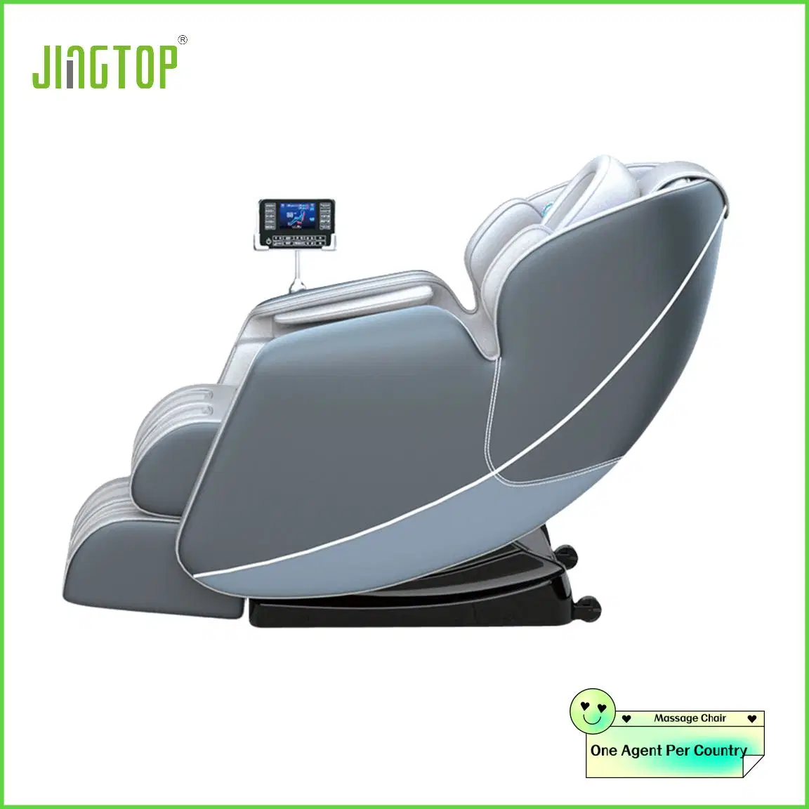 Jingtop Exclusive Agent Customer Logo Thai Stretch Musical Function Recliner Massage Chair