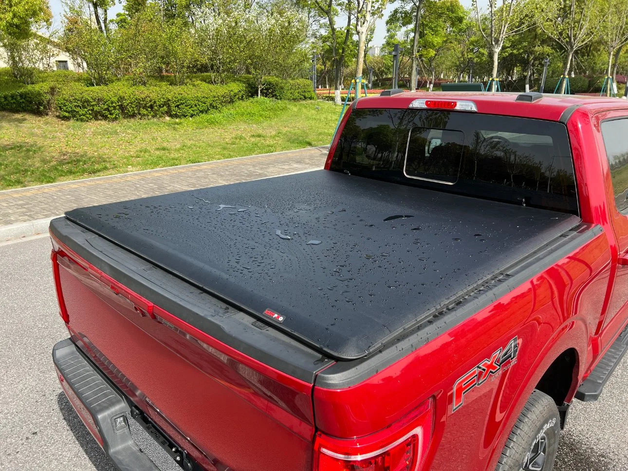 KSCPRO Soft Tri Fold Truck bed Tonneau Pickup Cover for Dodge Ram 1500 2500 3500