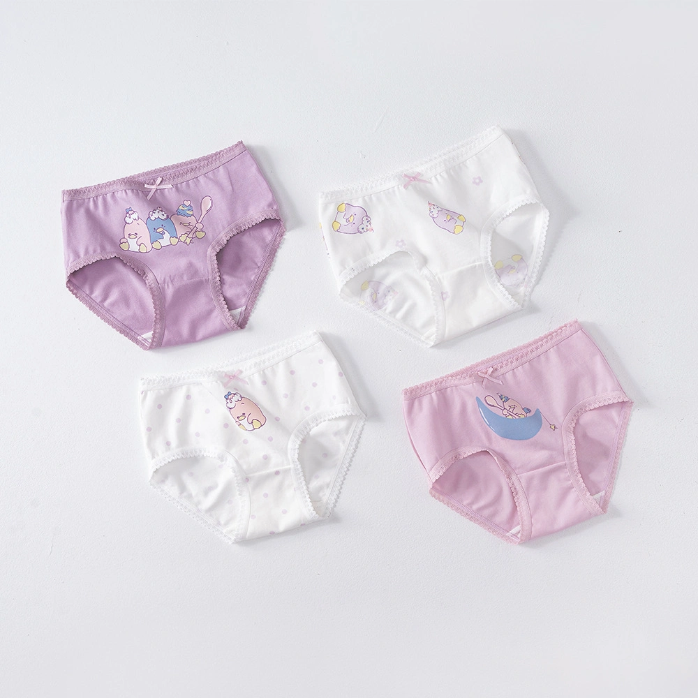 Baby Underwear Cotton Antibacterial Cartoon Briefs Cute Bear 4-Short