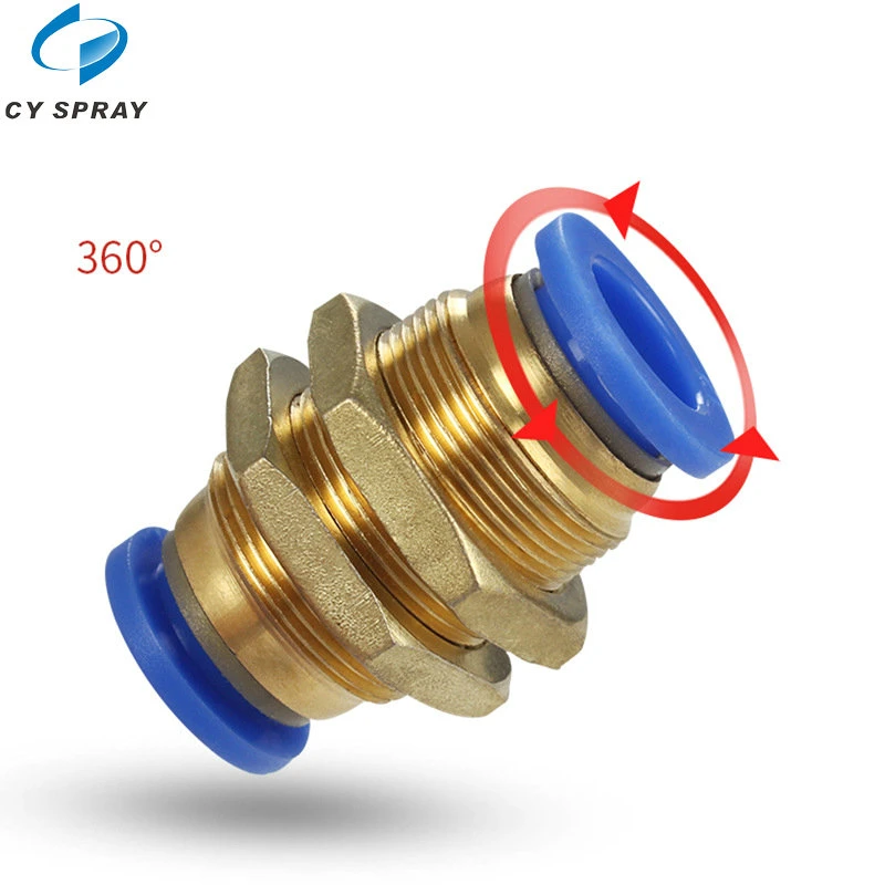 Pcf Air Pipe Fitting 4 6 8 10 12mm Hose Tube 1/8" 3/8" 1/2" Bsp 1/4" Female Thread Brass Pneumatic Connector Quick Joint Fitting