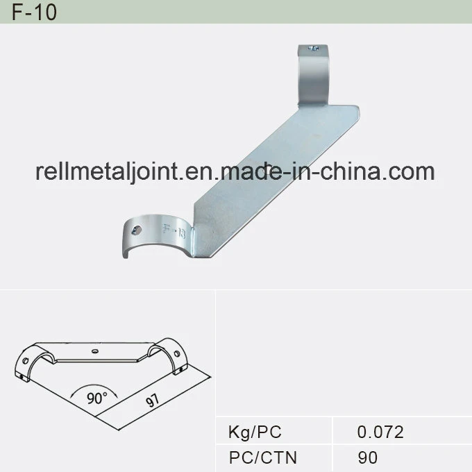 Junta de abrazadera metálica de esquina / accesorio de tornillería (F-10)