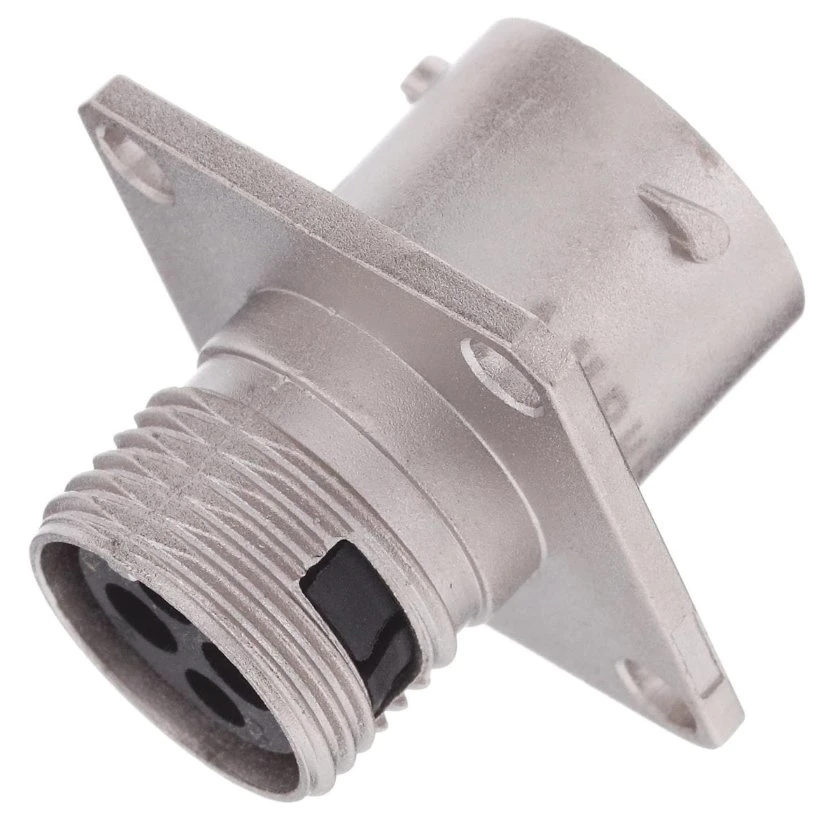 Receptacle Square Flange Female Rt00102snh Standard Circular Connector Wall Mtg Recpt Socket