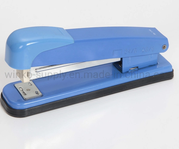 Blue Color Standard Plastic Stapler for Office Supplies