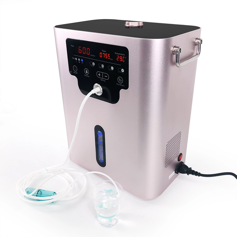 Machine domestique d'inhalation de gaz d'hydrogène pur avec suceur nasal de canule