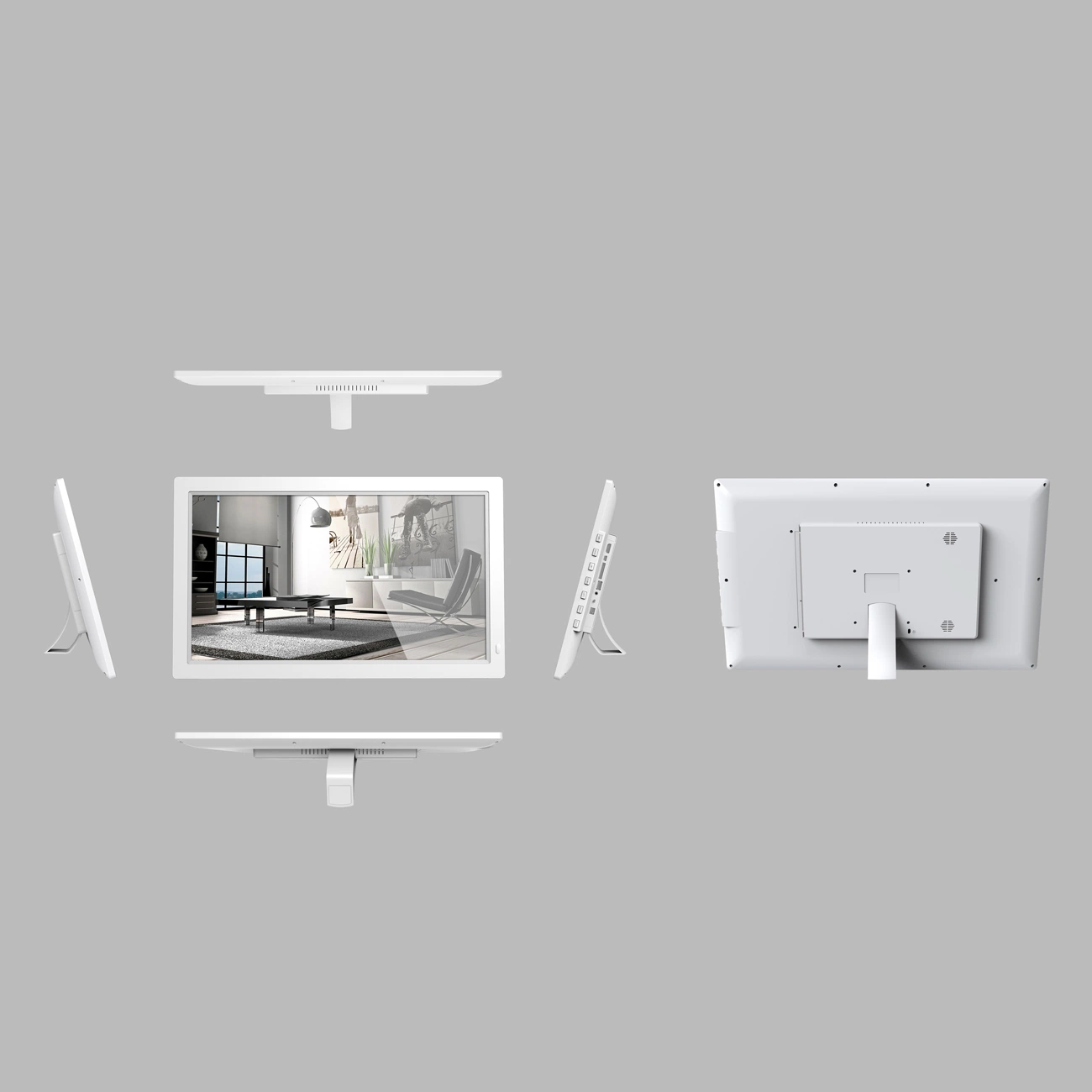 Montaje en pared de kiosco interactivo RoHS CE de 18,5 pulgadas ampliamente utilizado Punto de módulo abierto Professional PCAP táctil TFT respuesta de pantalla sensible Junta comercial Android TV