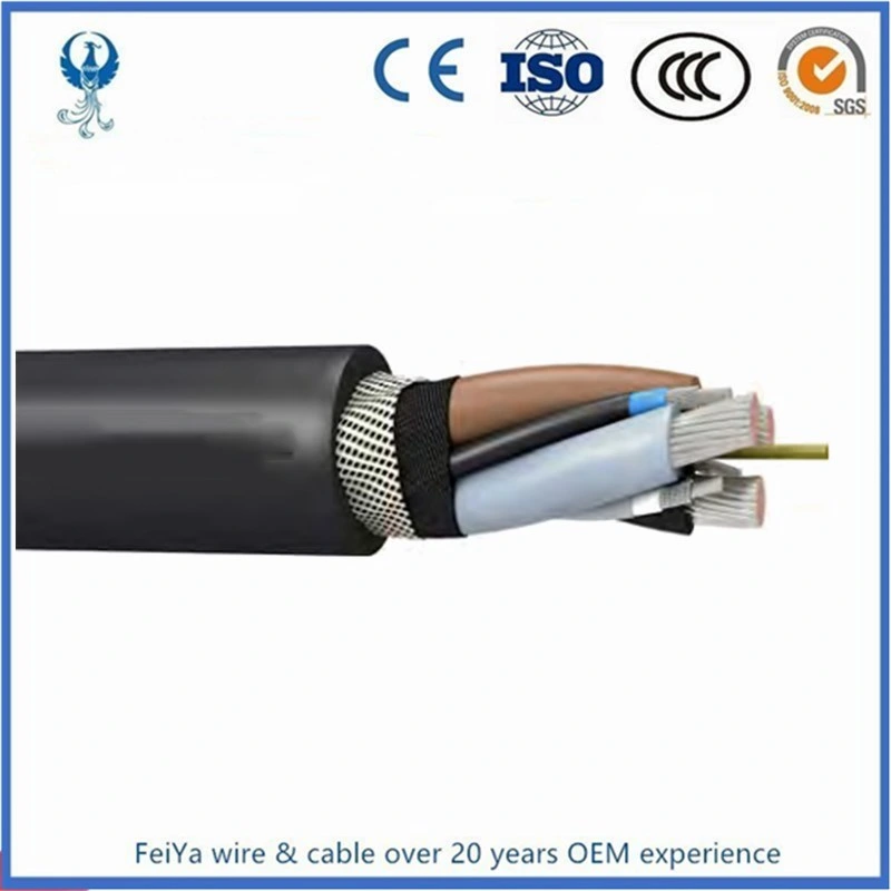 UL1650 Standard 15kv Portable Power Cable Type G G-Gc W Shd-Gc Mining Cable Wire Hf/Fr 3X185+3G35+2X1