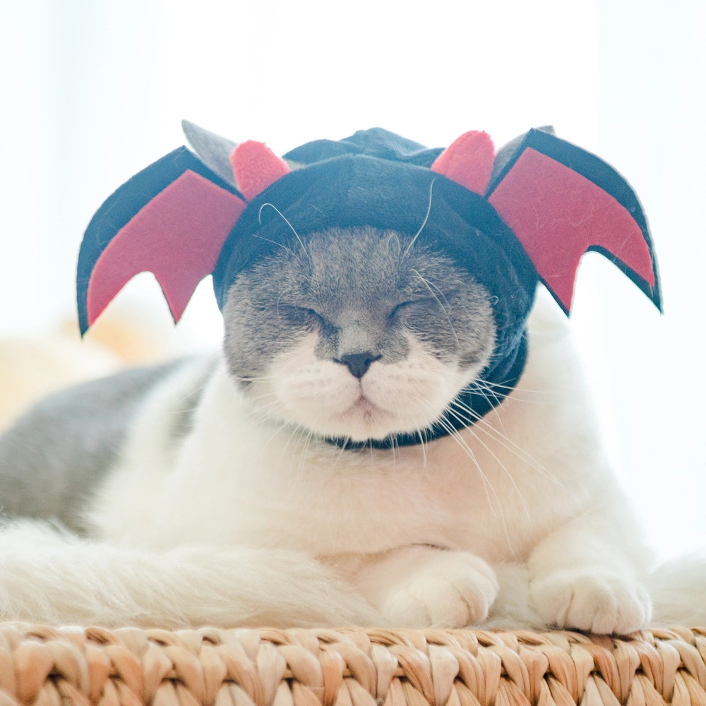 Cross-Border Hot Selling Cat Head Cover Pet Hat Cute Pet Accessories Cat Dog Cartoon Party Pet Headdress