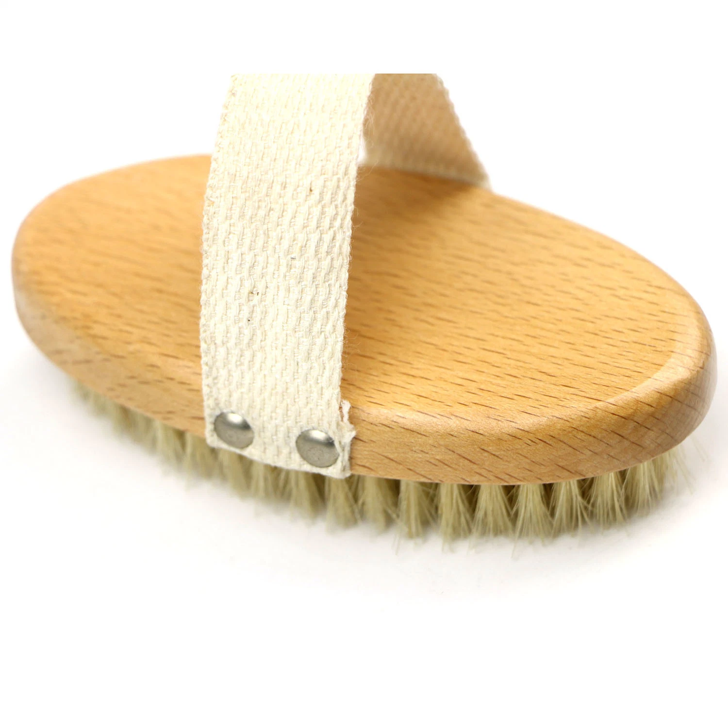 Natural Bamboo Wood Handle Body Cleaning Bath Brush Kin Scrub Exfoliating Scrubber