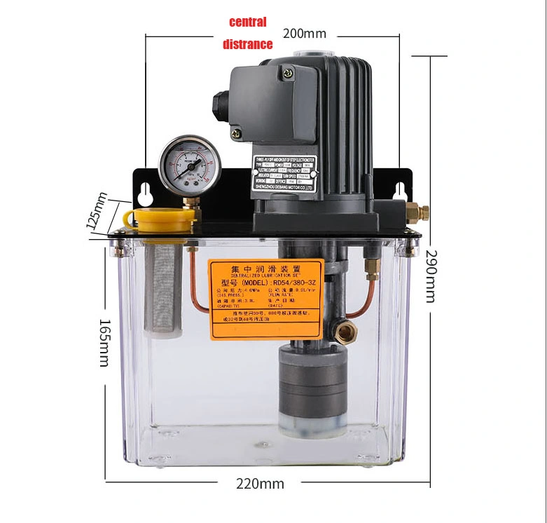 O OEM fornece um sistema de lubrificação automática de óleo de 2 kg