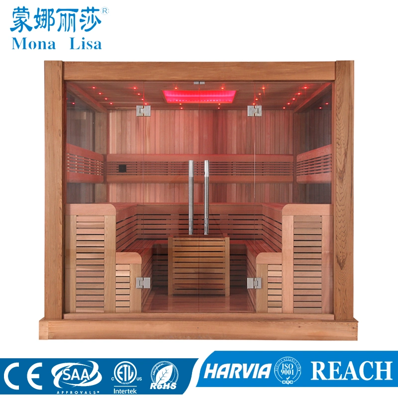 Multi-User Type Luxury 8-10 People Wooden Sauna Room (M-6046)