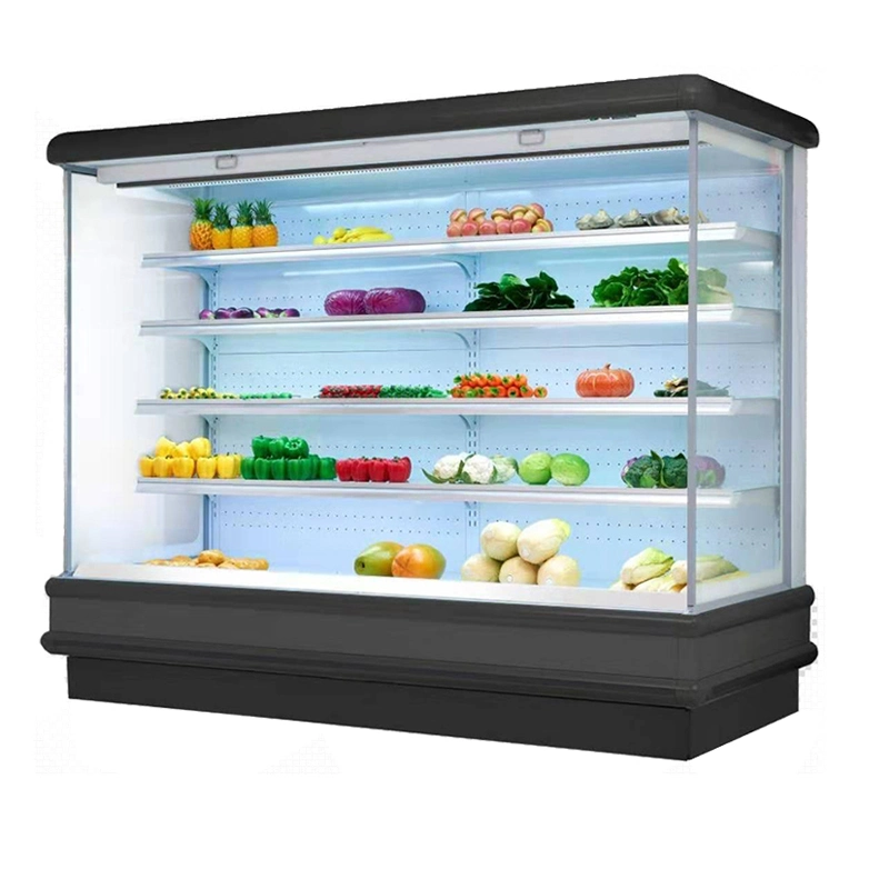 Kundenspezifischer Supermarkt-Kühler, Offenes Kühldisplay, Ferngesteuertes Kompressorgerät