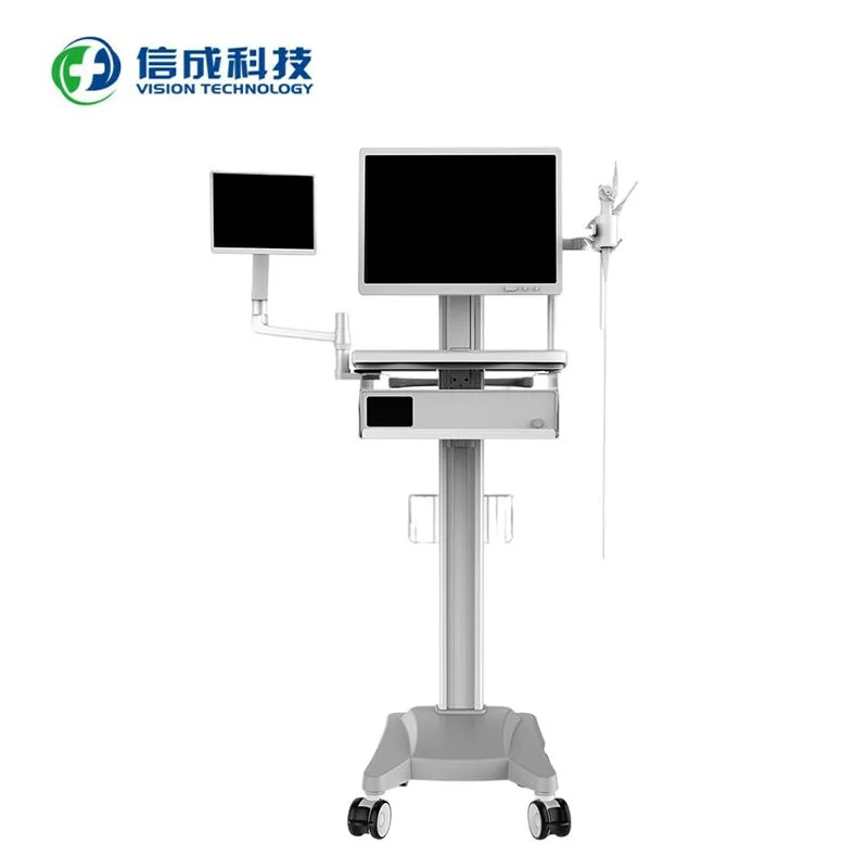 Hospital Electrotome/Endoscopy/Ultrasound Healthcare Medical Workstation Trolley and Cart on Wheels