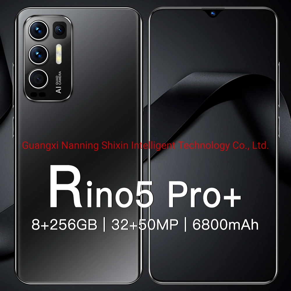 هاتف ذكي بالجملة Rino5PRO+ Smartphone 8/256GB Smart Phone 4G LTE Network هاتف محمول للتعرف على الوجه