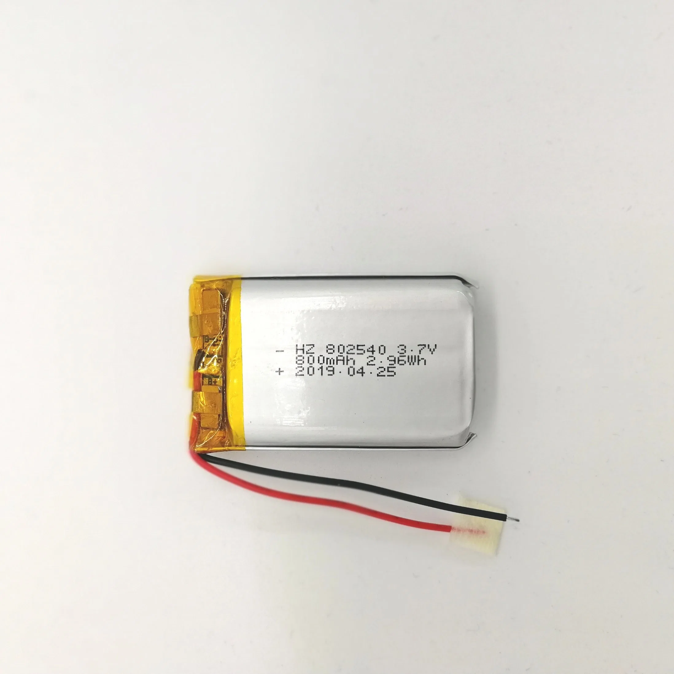 Customize Various Li Polymer Batteries 802540 3.7V 800mAh Battery for Medical Device