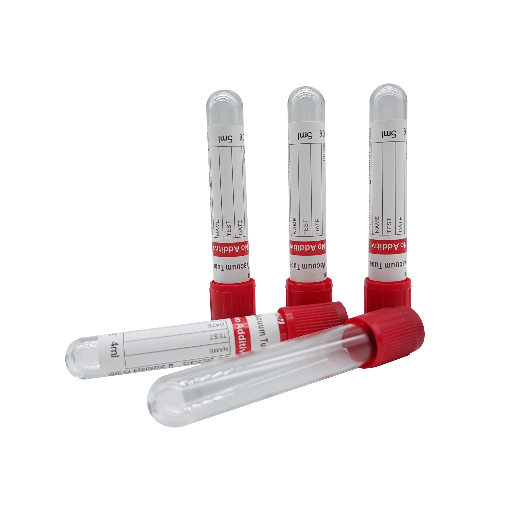 Disposable Glass or Pet EDTA/Plain/Gel&Clot/Heparin/ESR Blood Collection Tube