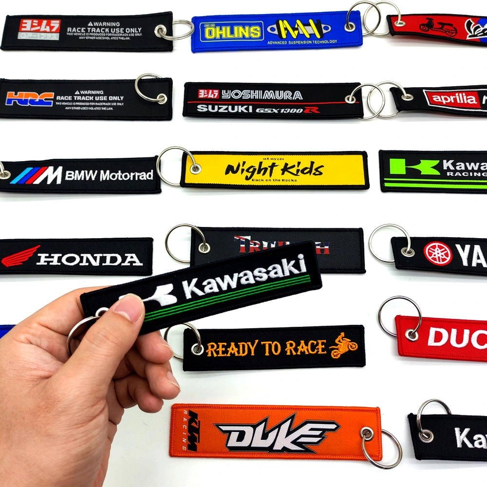 Wholesale/Supplier Custom Car Embroidery Woven Keychians Promotional Gift