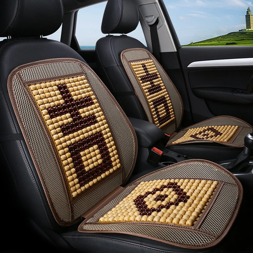 Cheapest Car Parts Massage Breathable Cool Waterproof Color Car Wooden Seat Cushion Cover