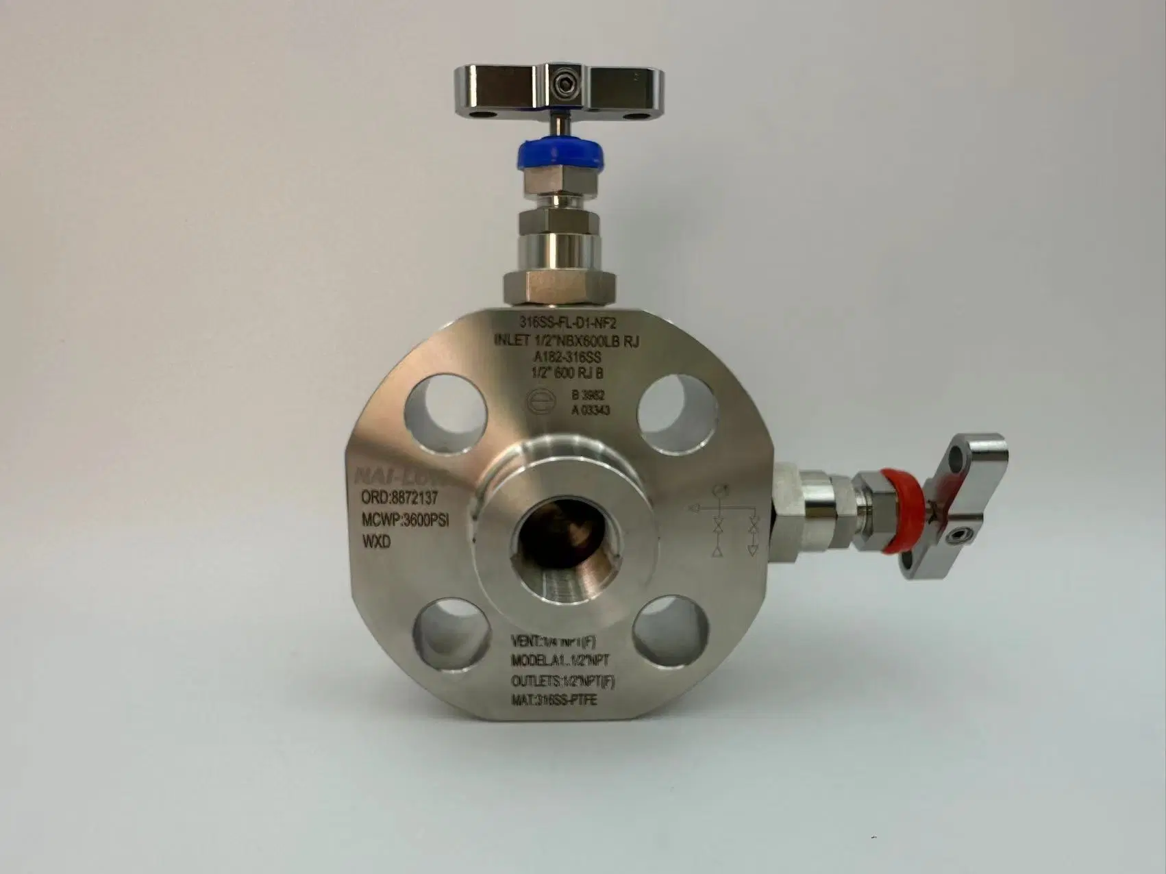 Stainless Steel Instrument Manifolds Valve Double Block and Bleed Valves Monoflange Valve Class 150 to Class 2500 Flange