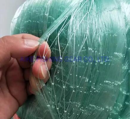 0.33mm Thickness 400MD Depth 100 Yds Length Double Selvage Gill Net Nylon Monofilament Fishing Net