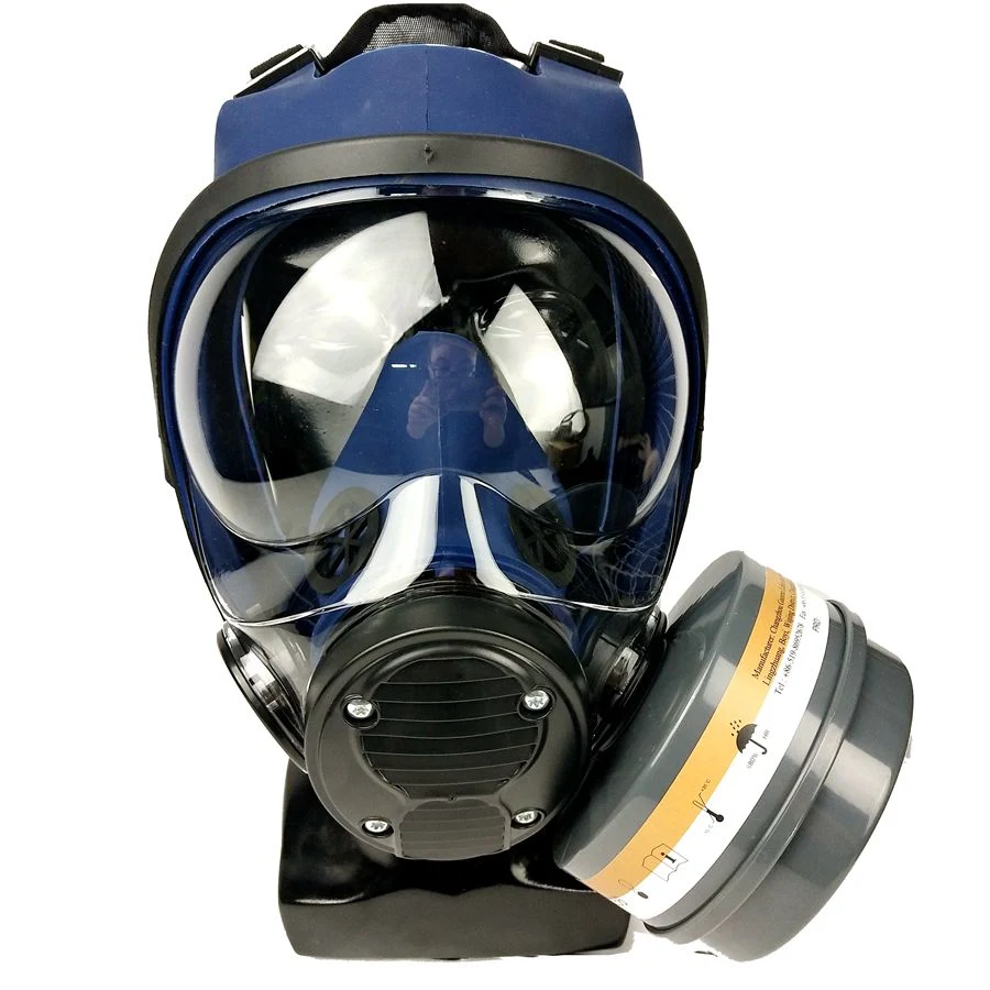 Rd40 Single Gas Cartridge CE En136 Cbrn Silicone Full Face Chemical Cartridge Respirator