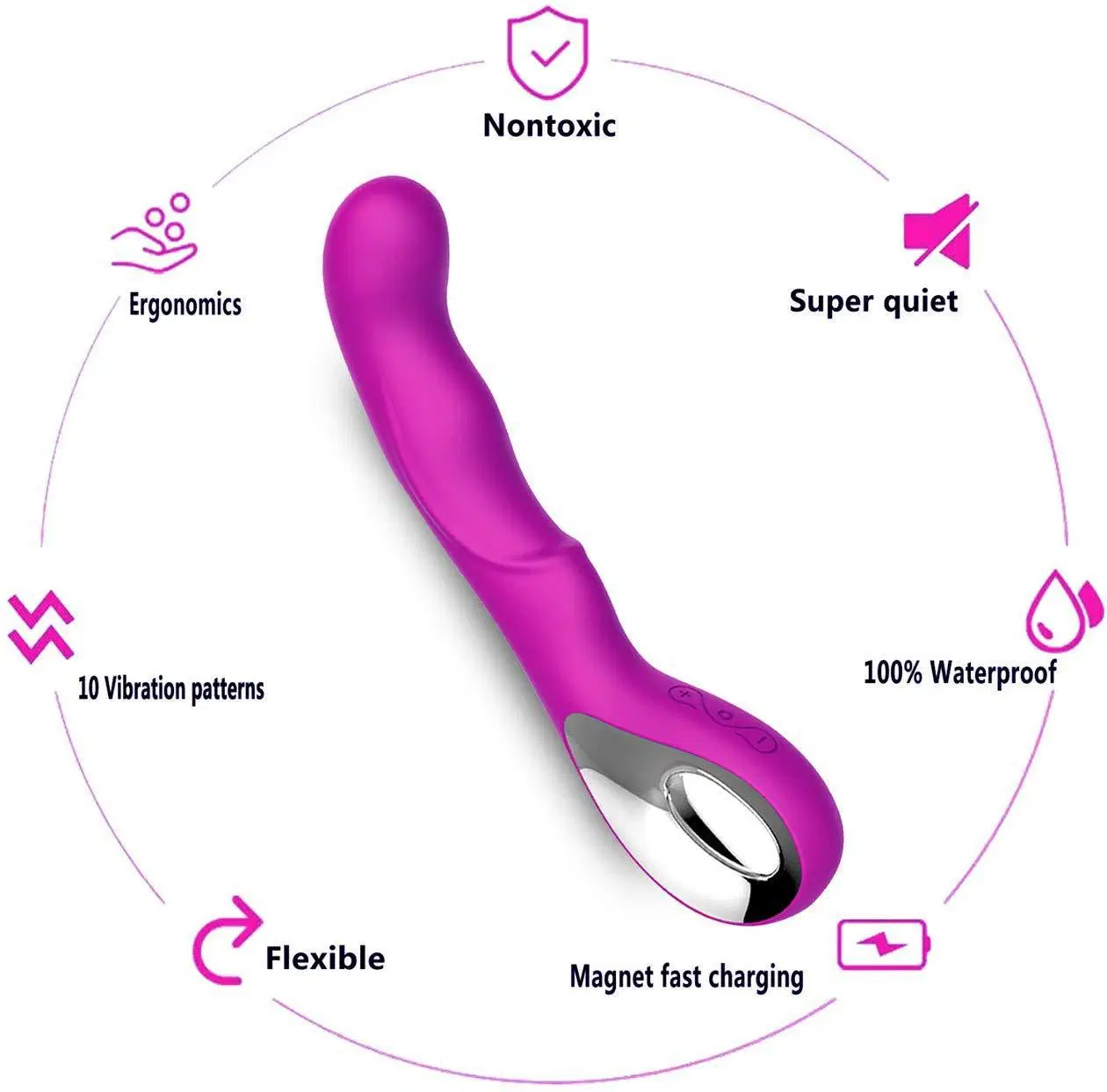 Erwachsene Sex Spielzeug Silikon G-Punkt Vibrator Pussy Klitoris Stimulator Dildo Massage Sex Vibrator für Frauen