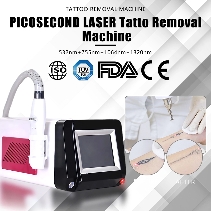 ND YAG Pico laser Picoseconde laser pour toutes les couleurs Tattoo Retrait blanchiment de la peau enlever les taches de rousseur