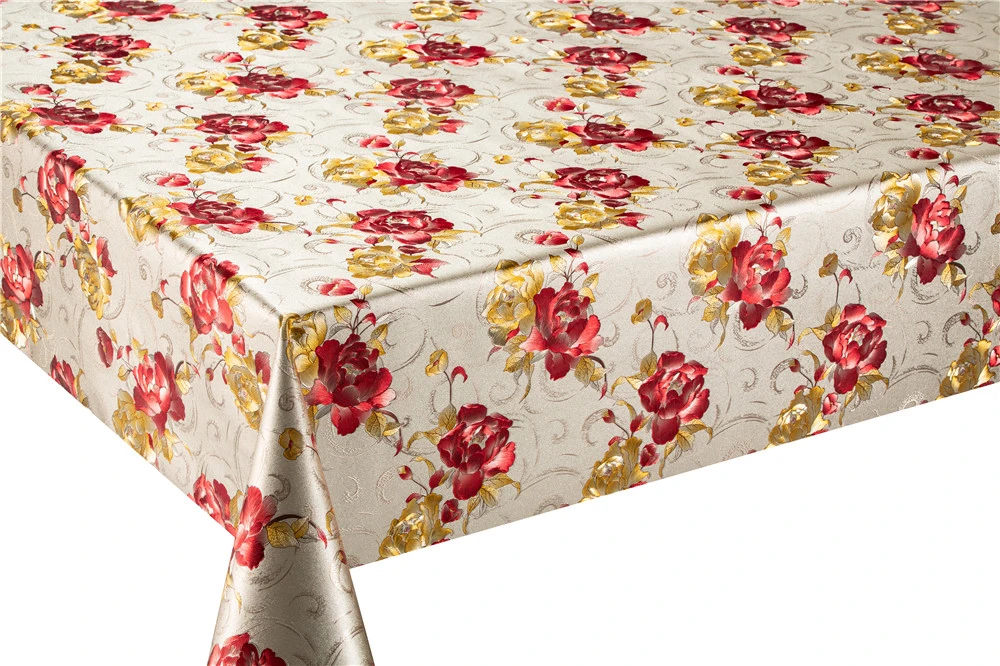 Wholesale Household Home PVC Heart Tablecloths Print Roll Table Cloth
