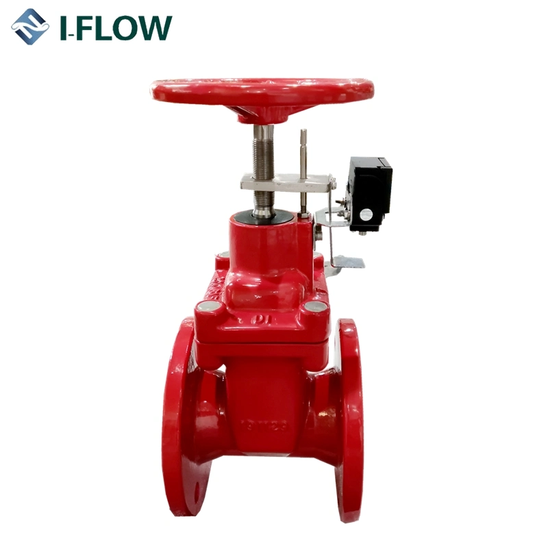 DIN En5163 Pn16 Nrs Resilient Seated Ductile Iron Gate Valve with Position Limited Switch