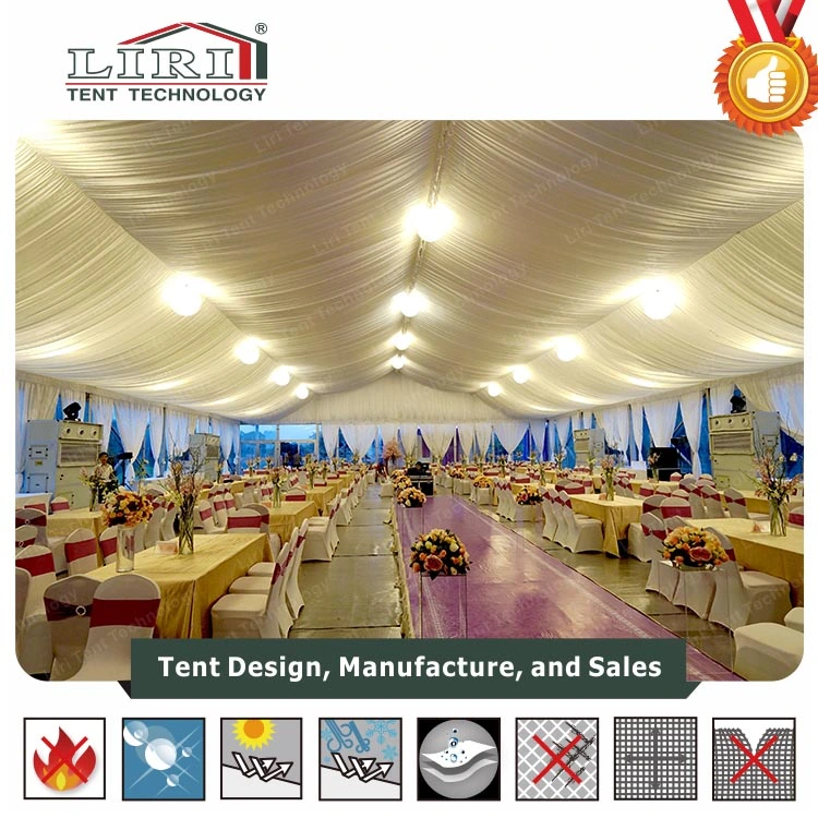 Aluminium PVC Tent Marquee Structure Hanger with Decoration for Sales