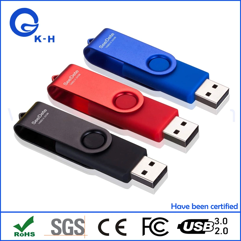 شريحة USB Flash من الأقراص المعدنية بسعة 8 جيجابايت وسعة 32 جيجابايت للأقراص الترويجية هدية