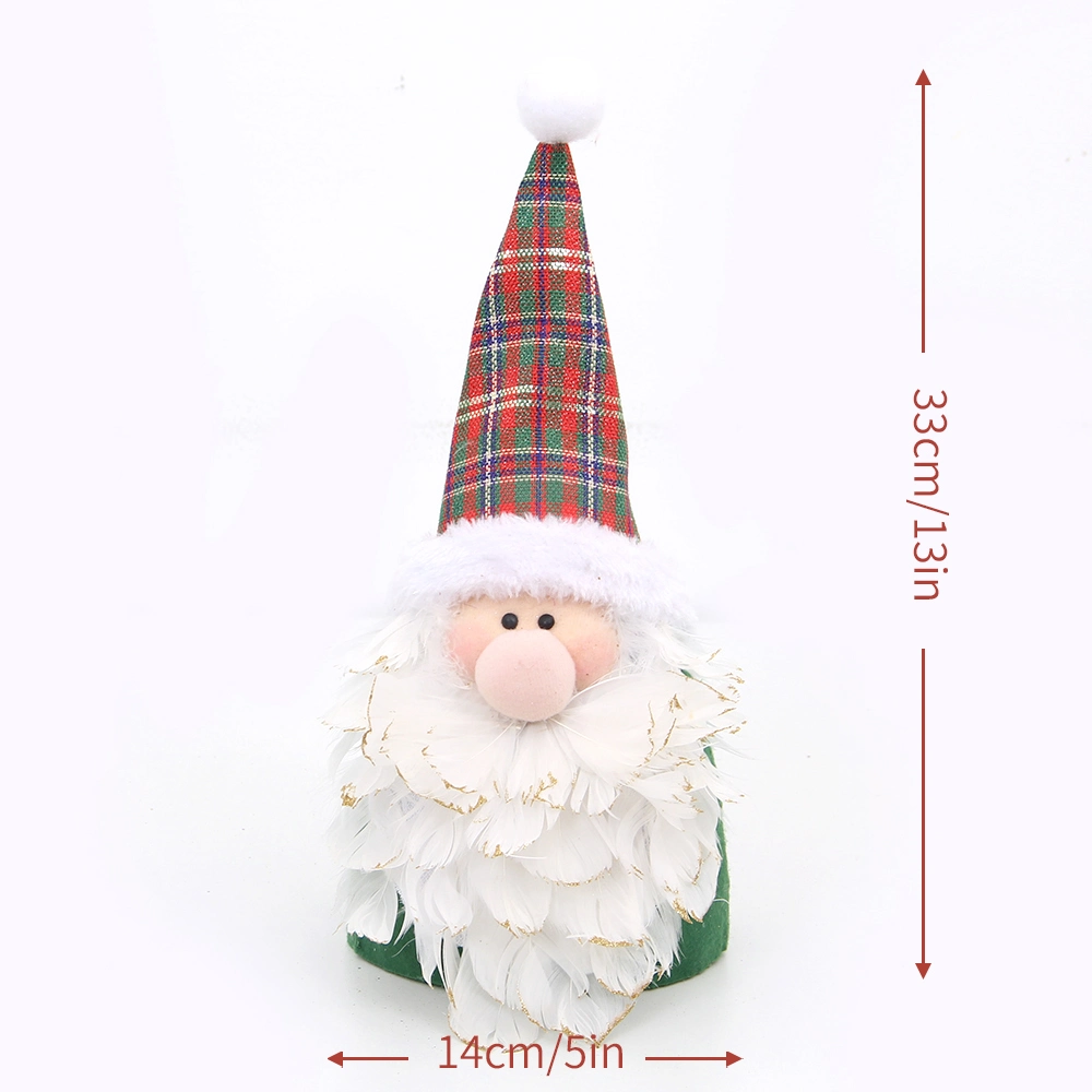 2024 Original Design Handmade Santa Claus Christmas Decorations Thick White Beard Christmas Santa Claus Doll