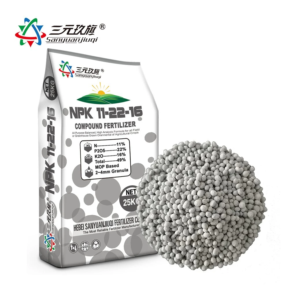 Chemical Quick Release Fábrica granular por grosso de NPK Adubo composto 18-18-5