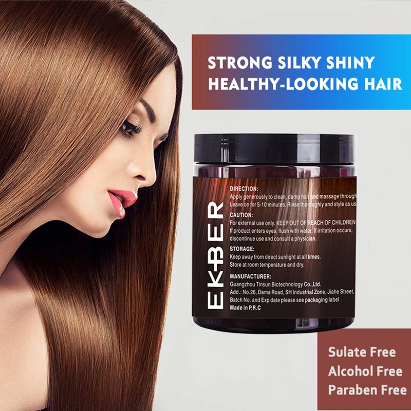Precio al por mayor profesional Salon Ginger tratamiento de aceite de coco Cuidado del cabello Mascarilla de colágeno con queratina para el cabello
