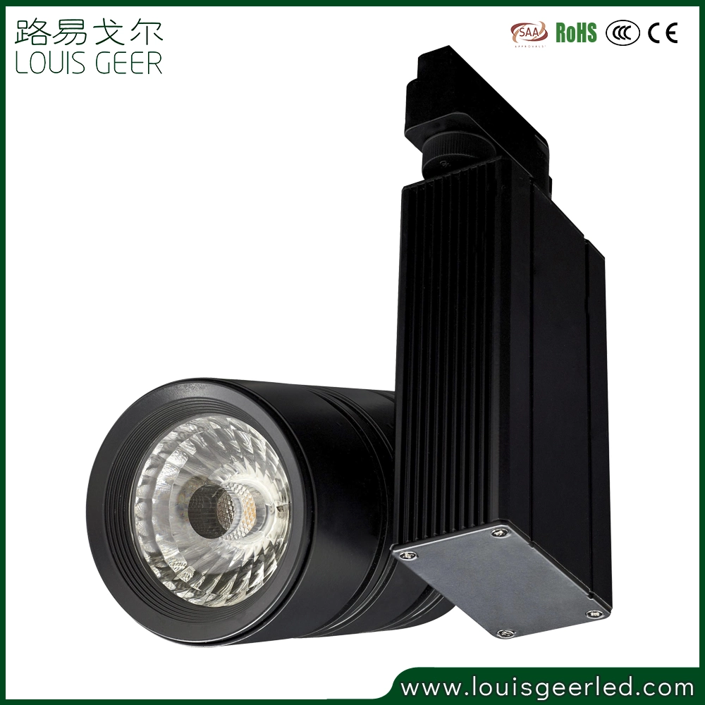 Factory Direct Supply Hot Selling Aluminum White Black Housing Anti-Glare 3phase 4 Wires 15W 20W 25W 30W COB LED Track Light