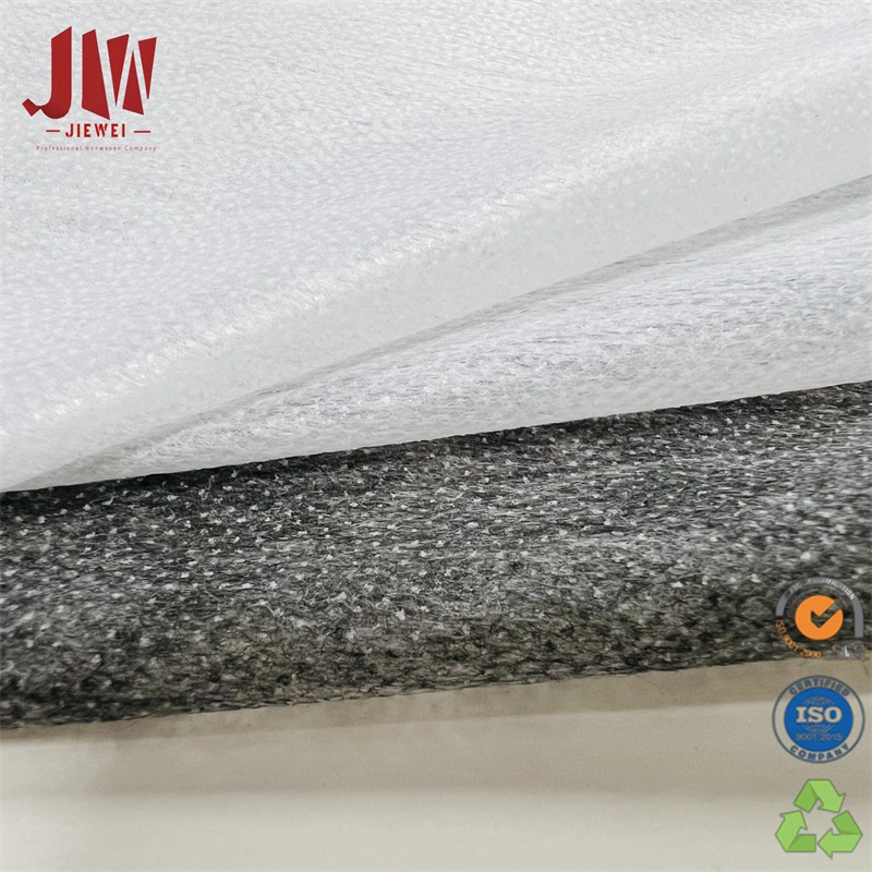 Broderie de vêtements Chemical Bond Gum Stay Fusible NonWoven Interlining Factory 100 % polyester