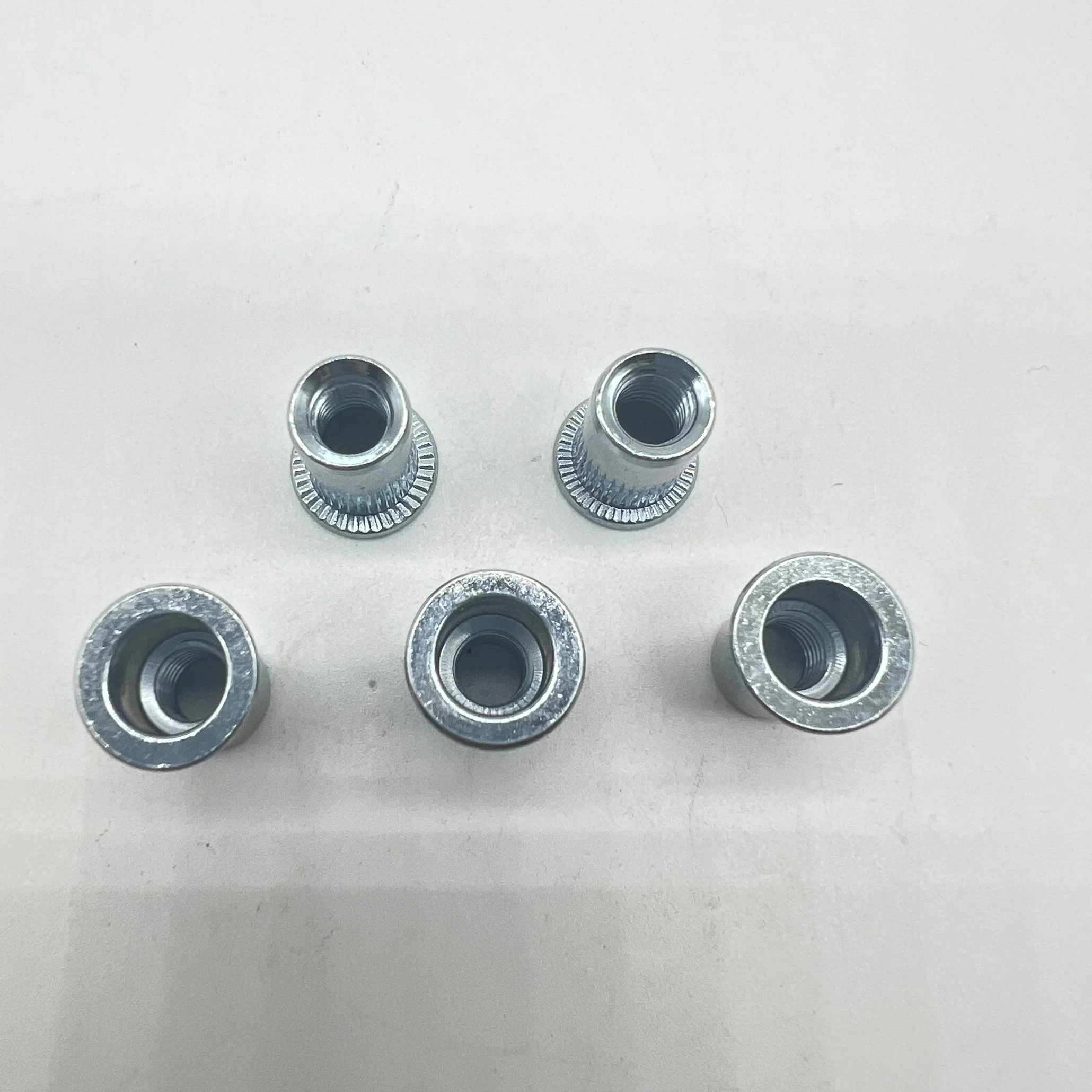 M6 Rivet Nut River Flat Head Knurling Body Zp