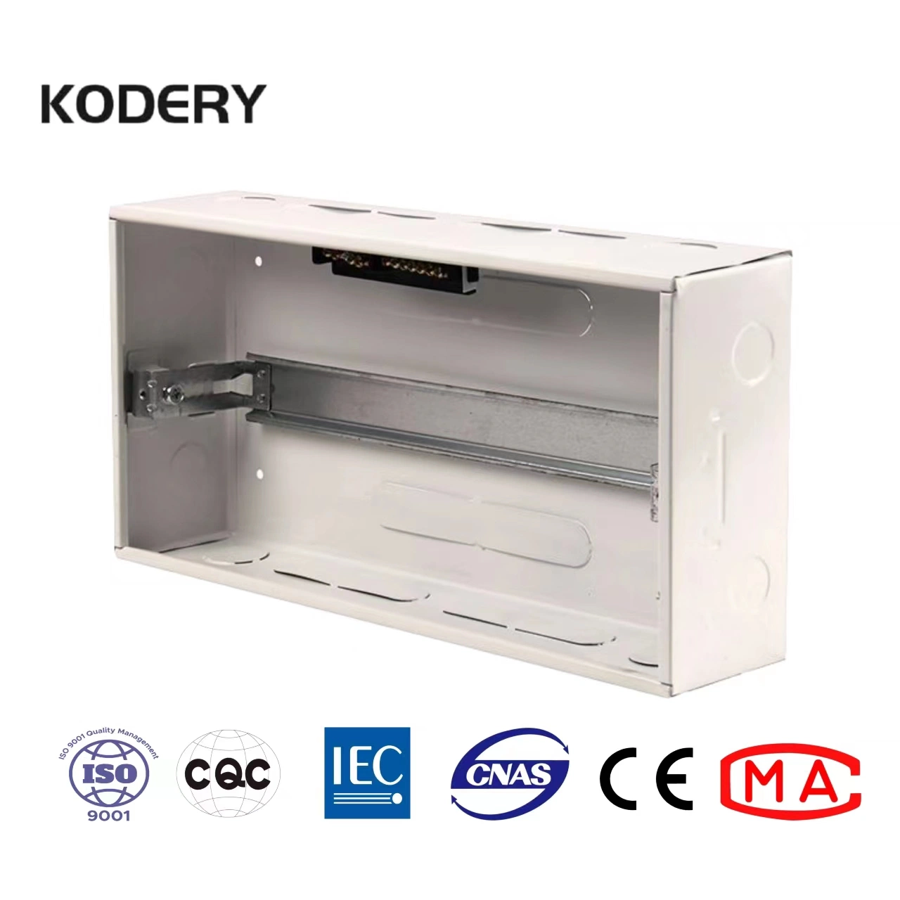 Metal Kodery Caja de distribución de iluminación de la caja de distribución completo de plástico