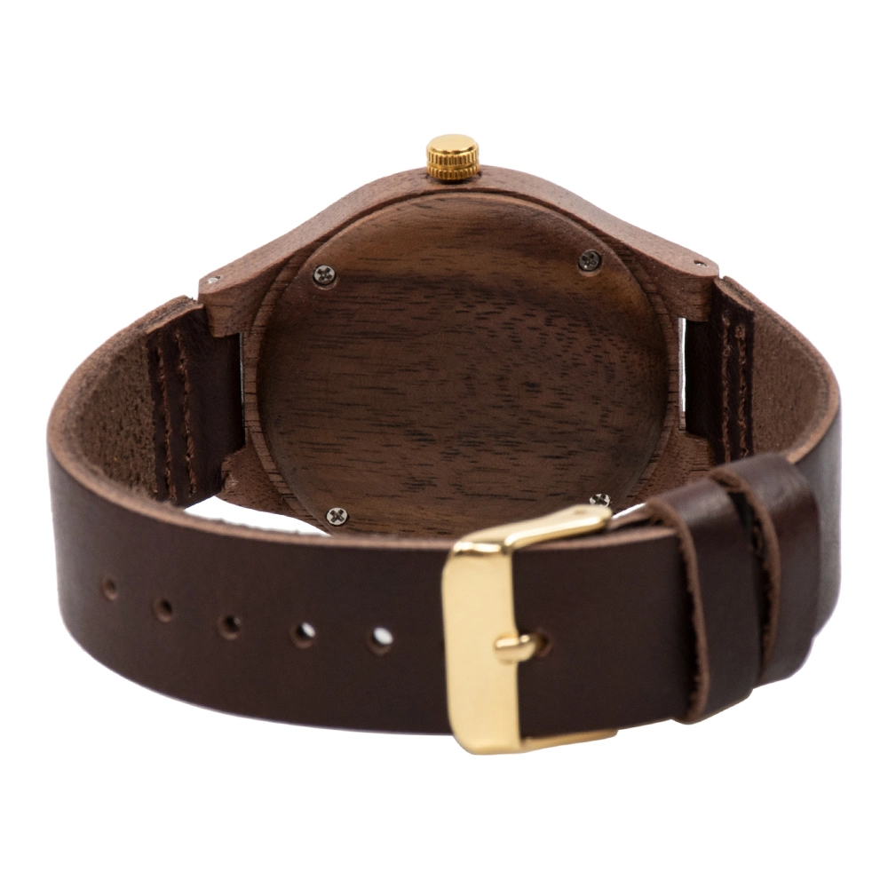 Brand Your Logo Custom OEM ODM Leather Strap Bewell Wood Watch