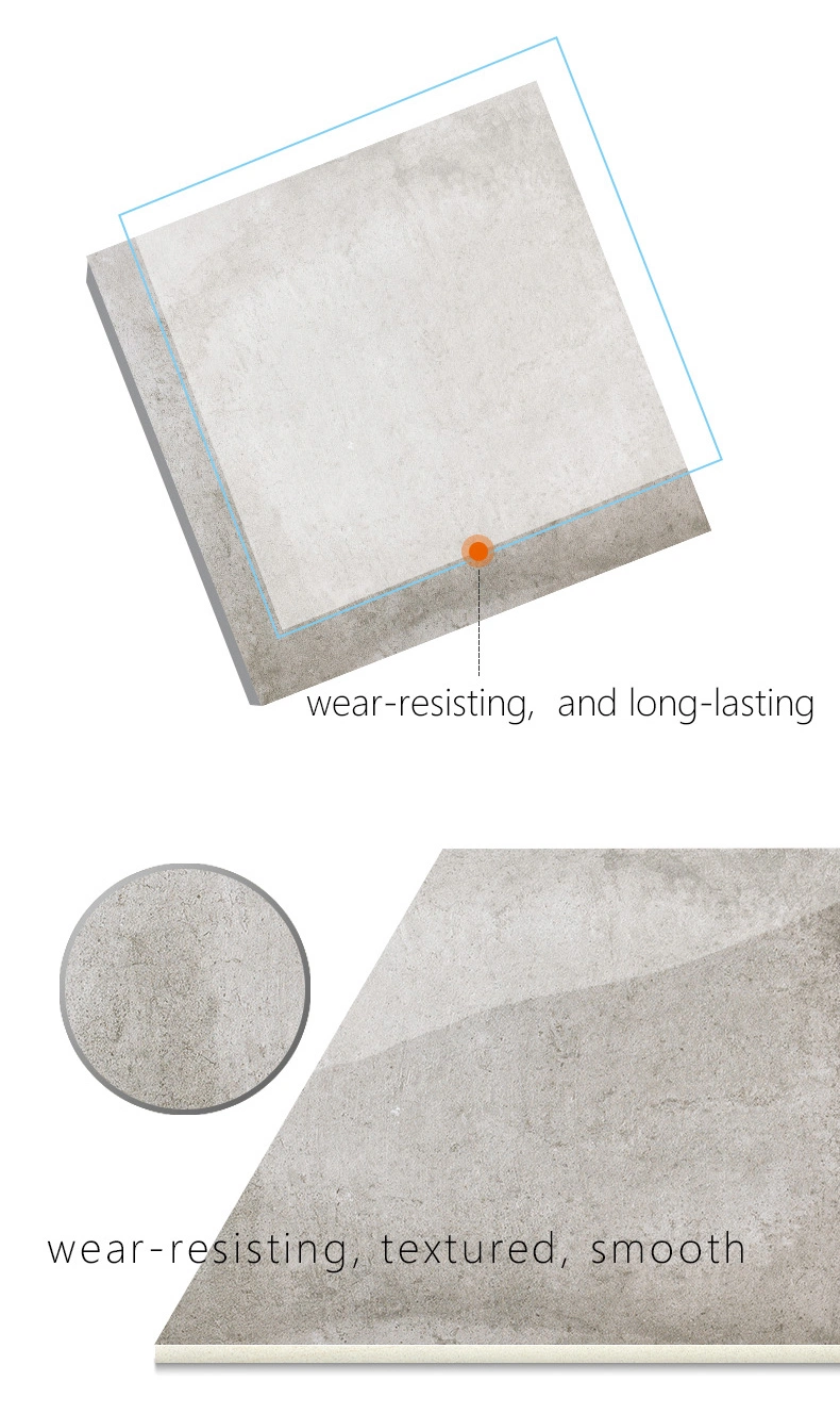 600*600 mmm Venta caliente cemento gris rústico mosaico para terraza