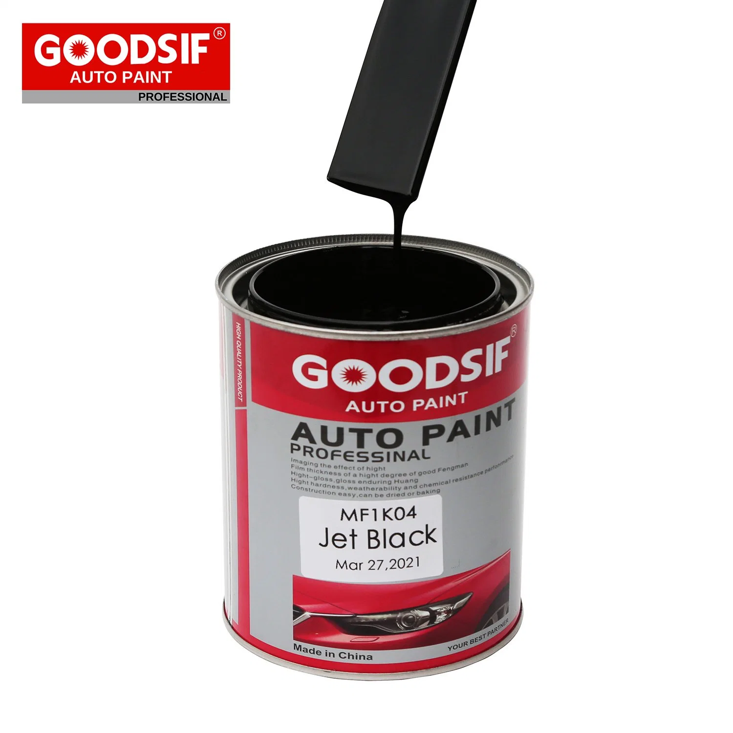 High Performance Good Leveling 1K Silver Colors Basecoat Car Spray Paint with Complete Mixing System