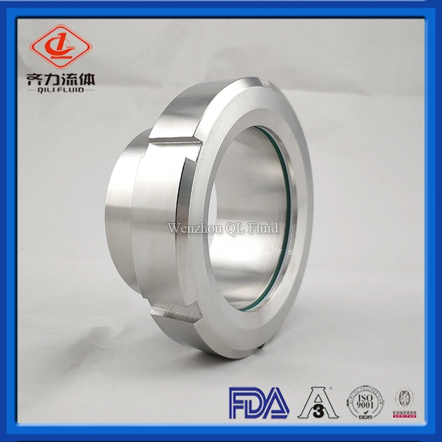 Sanitary Stainless Steel Union Type Round Weld Tank Sight Glass