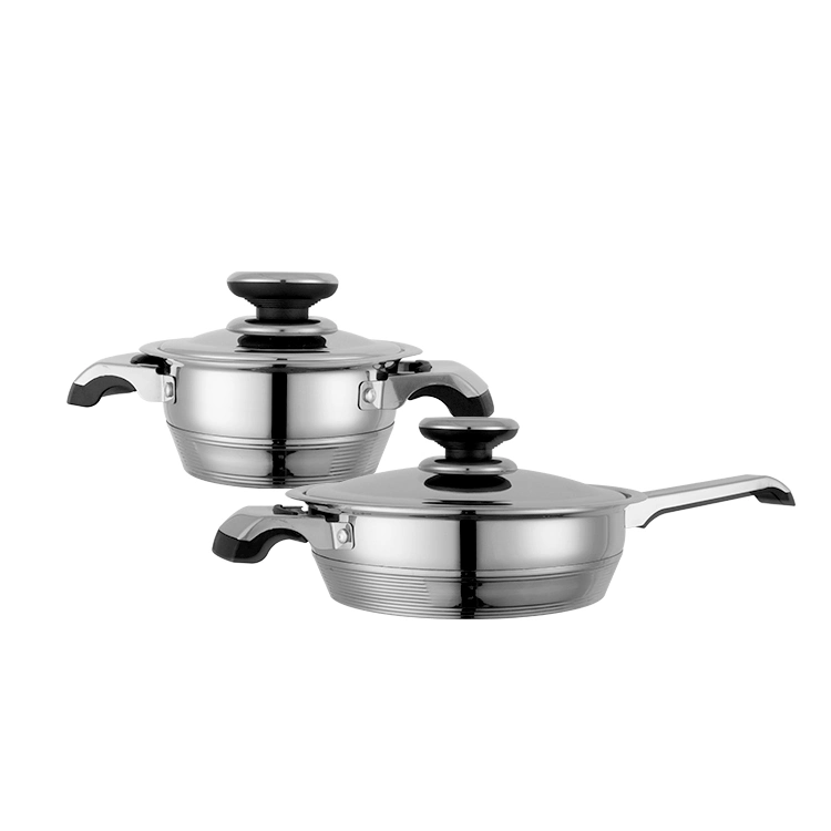 Al por mayor SS Casserole Restaurant Cookware Set Cocina sopa olla 2 Proveedor de fabricación de ollas de cocina con asa de oreja