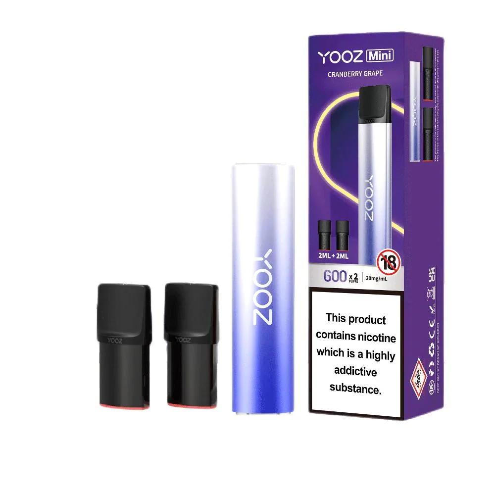 Original Yooz Mini, un Stick, dos pods, recargable 3% NIC desechable VAPE 600 Puffs