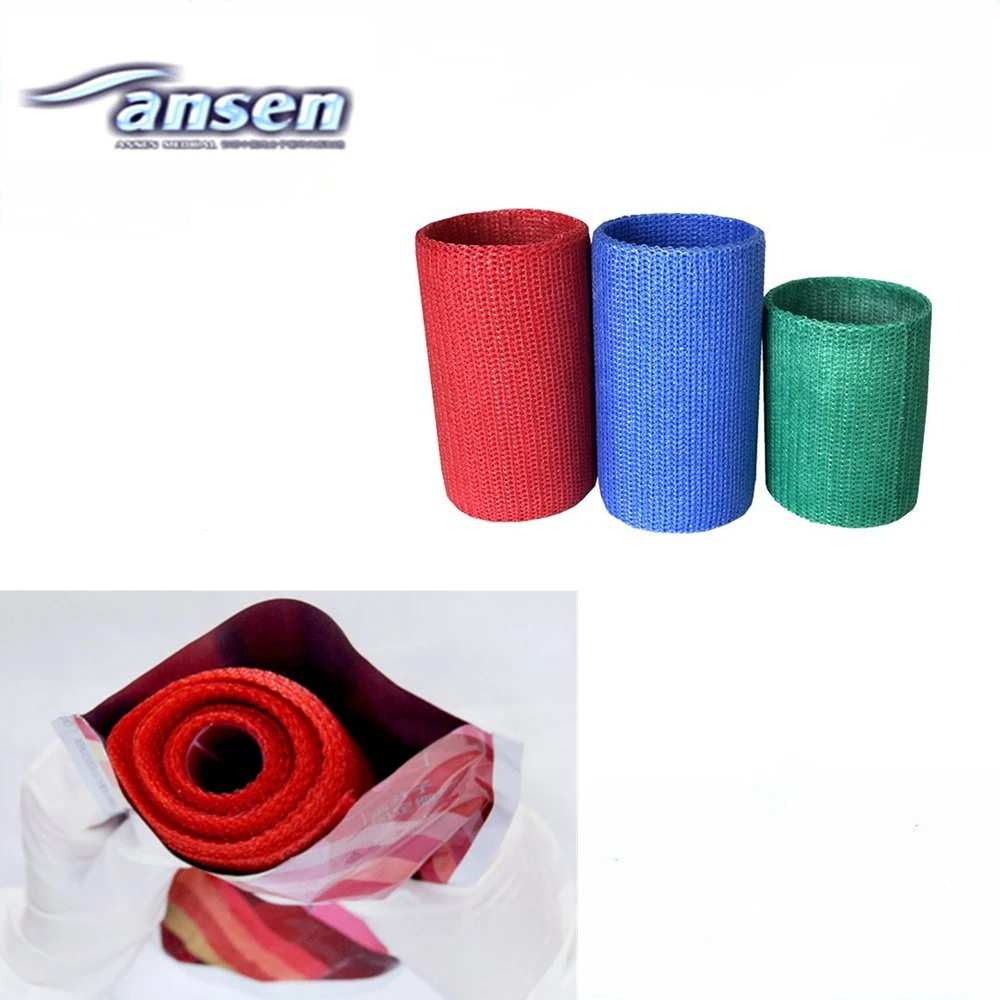 Water Activated Polyurethane Colorful Waterproof Resin Surgical Bandage Roll Orthopedic Casting Tape